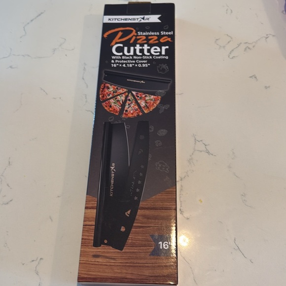 KitchenStar Stainless Steel Pizza Cutter Rocker - Picture 10 of 10